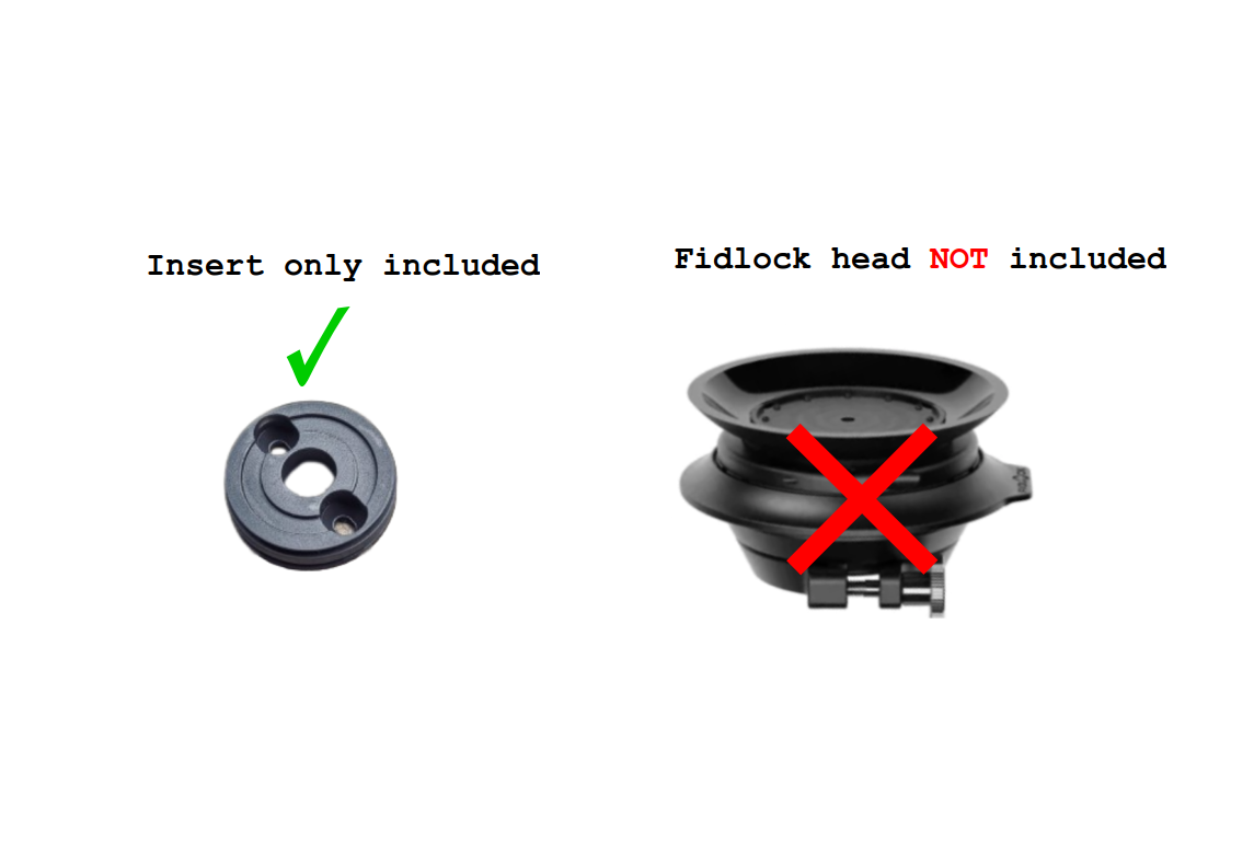 Brompton Quad Lock to Fidlock Vacuum Insert