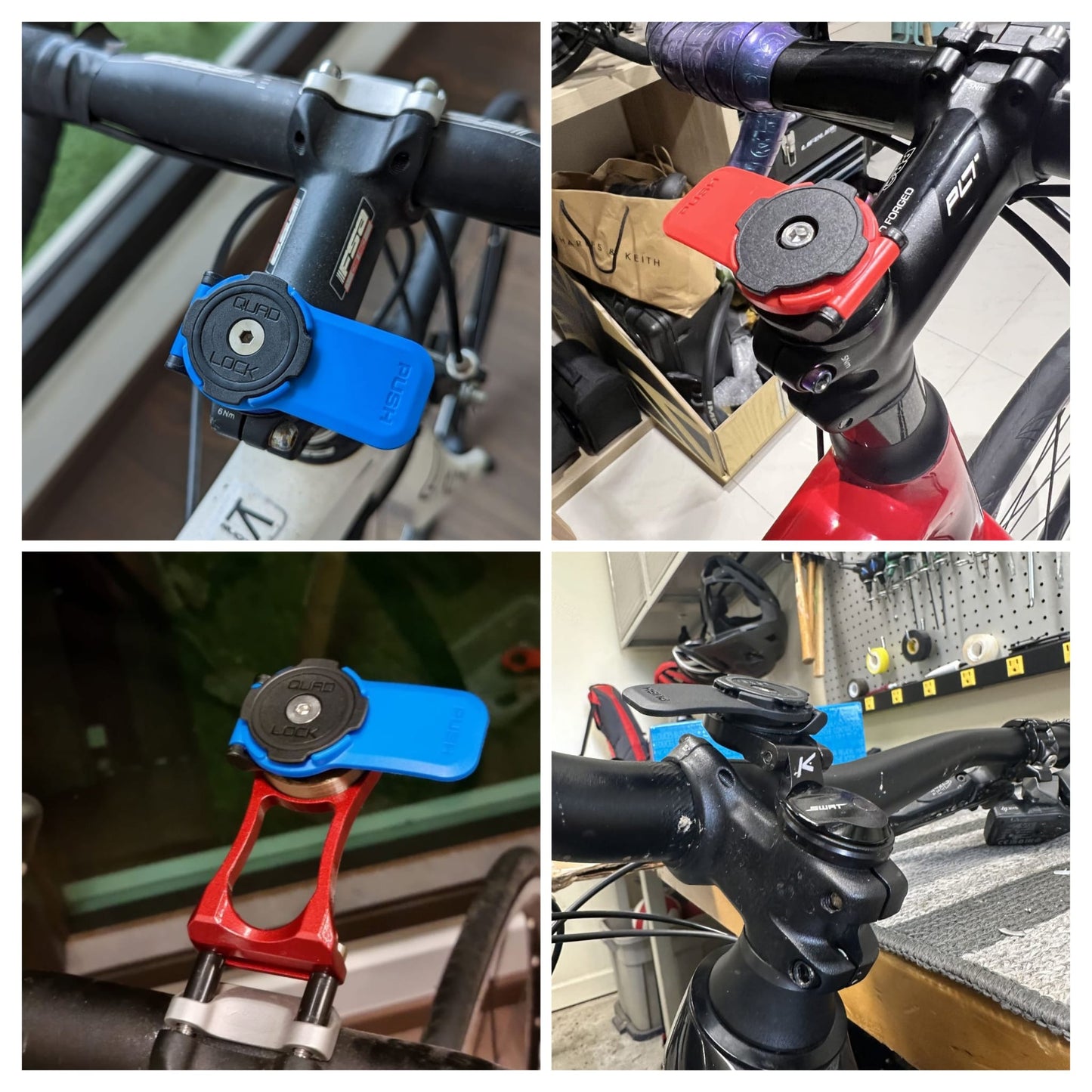 Quad Lock Insert Adapter for Garmin / Wahoo / Bryton / XOSS Mounts