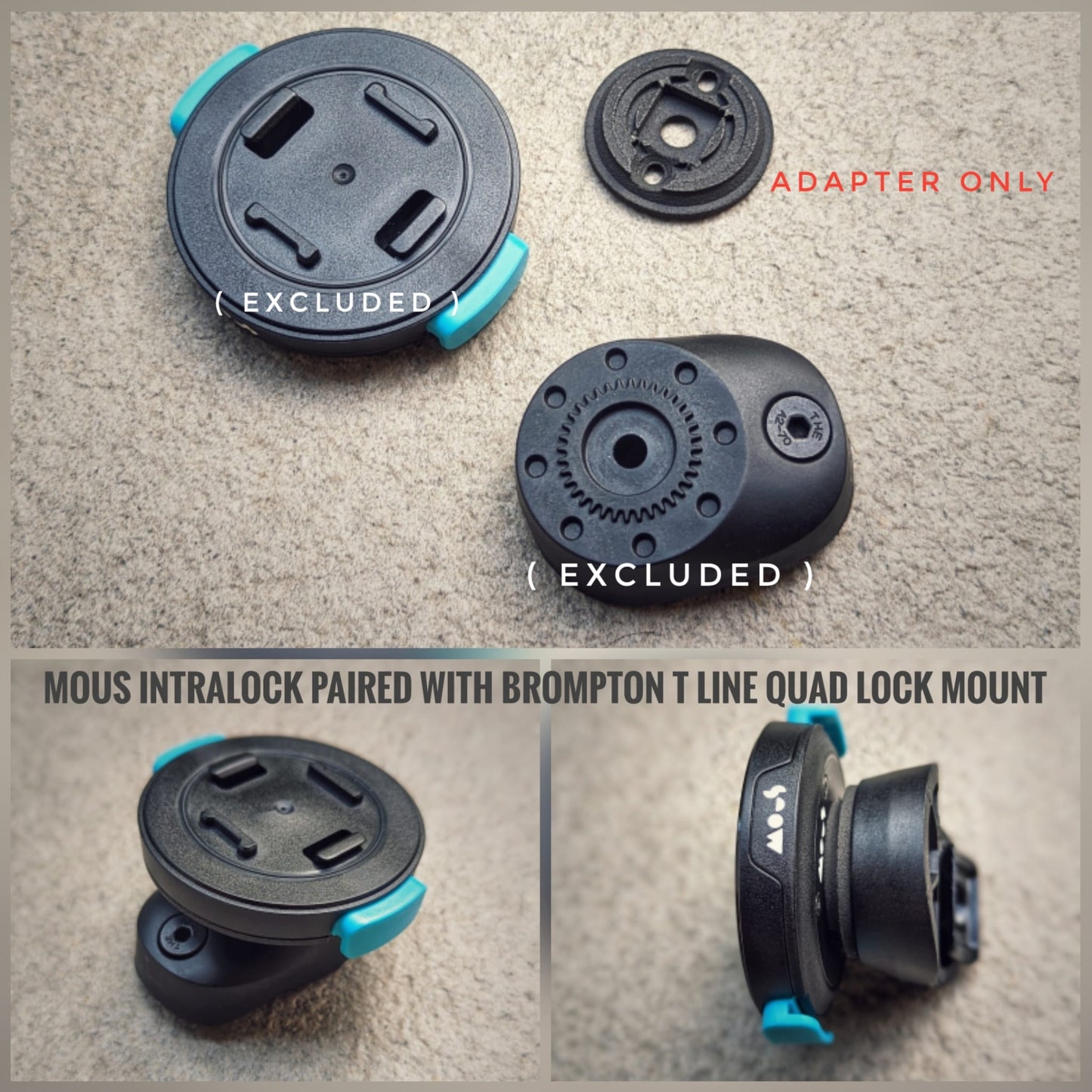 Brompton Quad Lock to Mous Intralock Insert