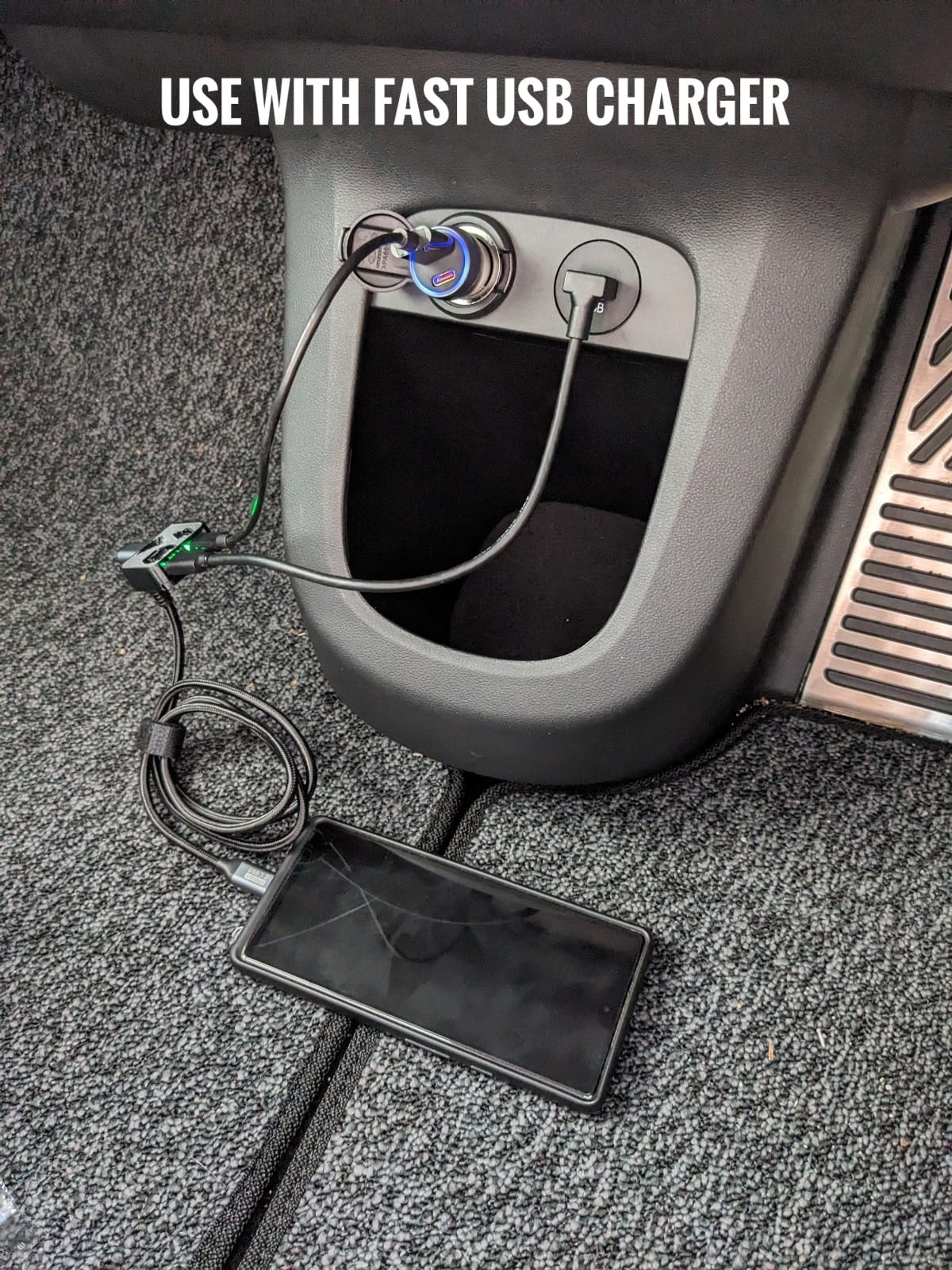 USB Power Data Splitter for Android Auto / CarPlay