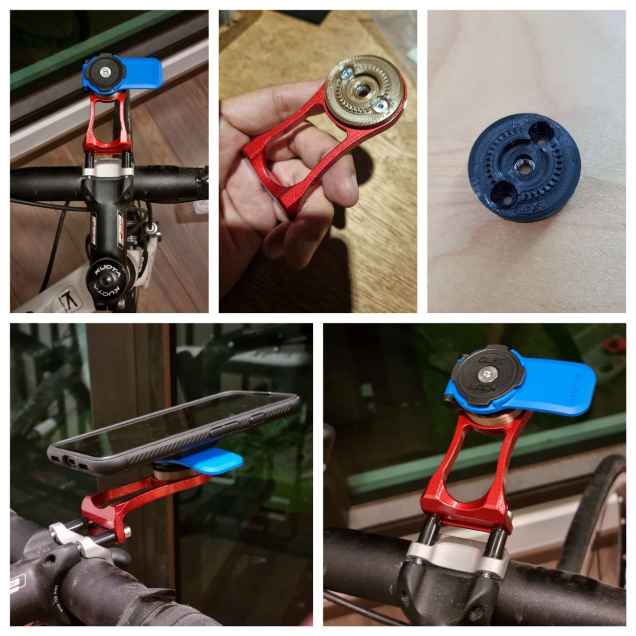 Quad Lock Insert Adapter for Garmin / Wahoo / Bryton / XOSS Mounts