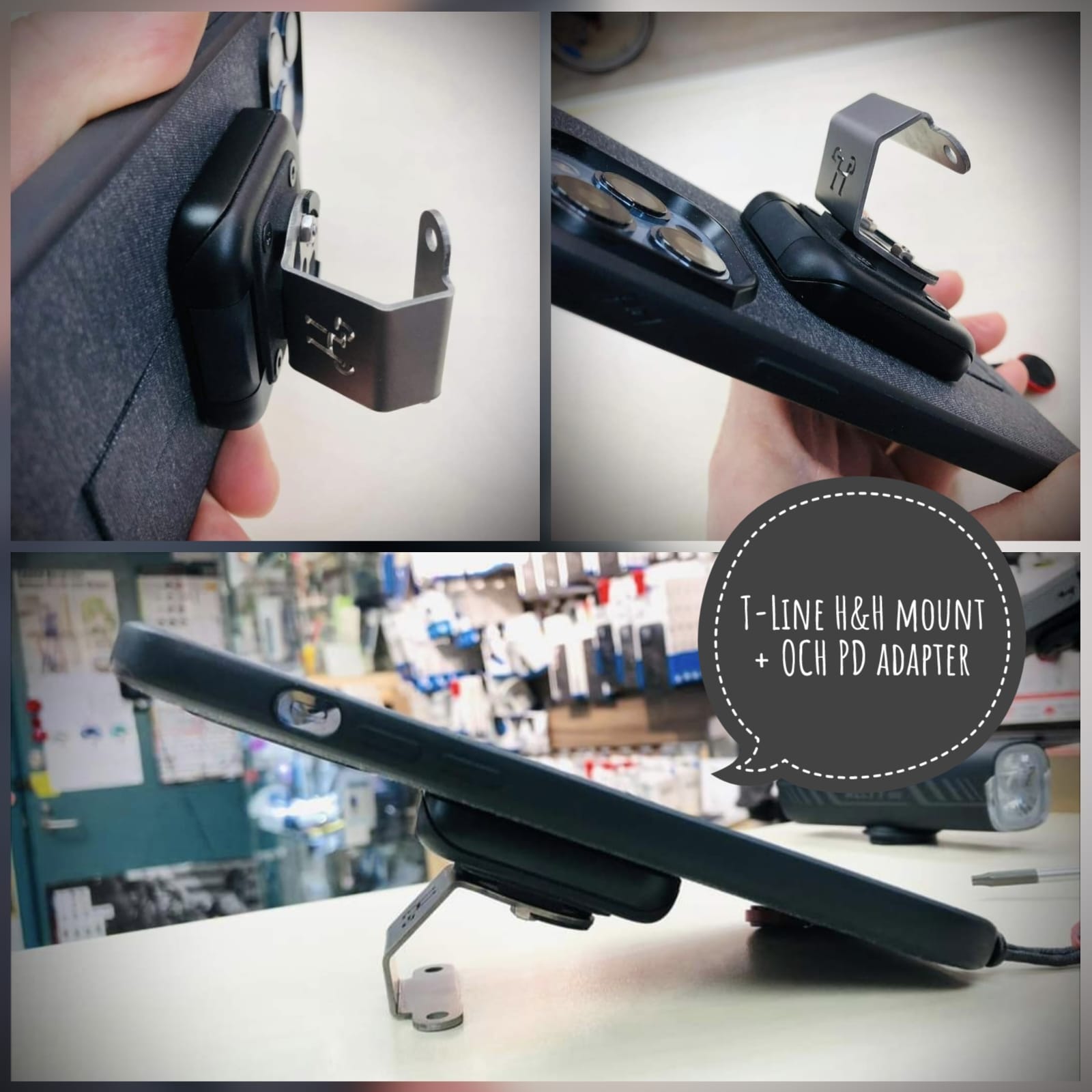 Adjustable T-line h&h mount and OCH PD adapter