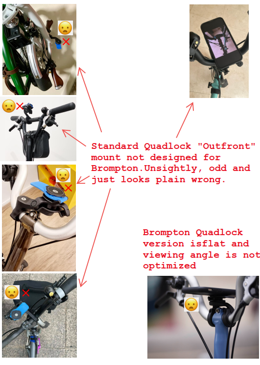 Brompton Stem Adapter for Quadlock