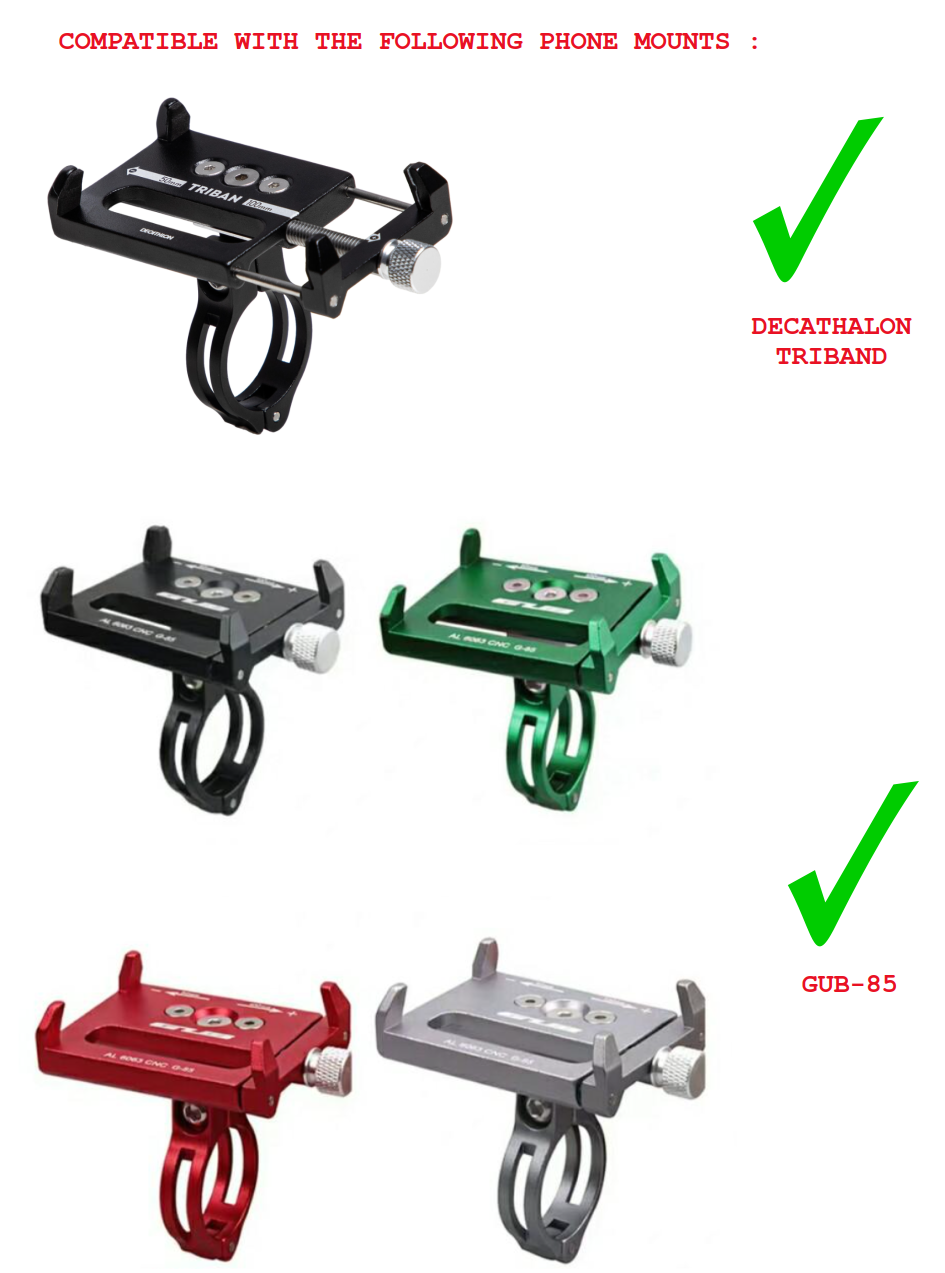 Brompton Stem Adapter for Gub-85/Decathalon Triband Phone Holder