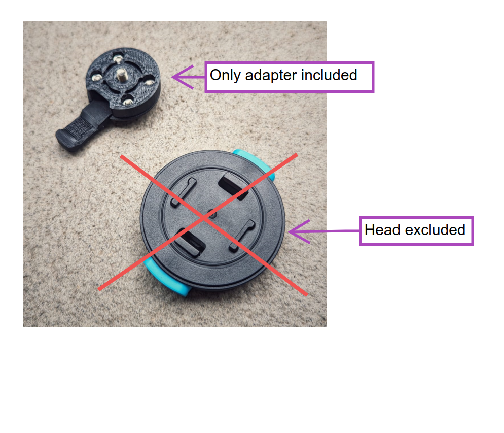 Garmin to Quad Lock / Peak Design / Mous Intralock adapter