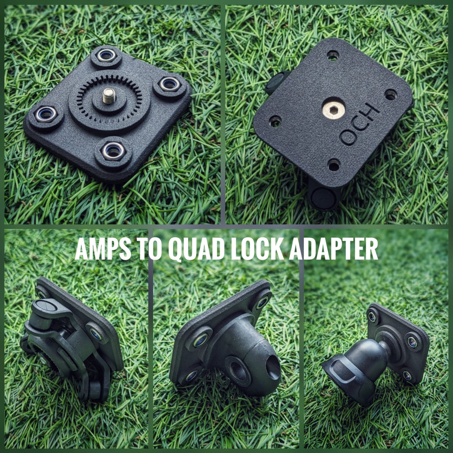 AMPS to Quad Lock Female adapter