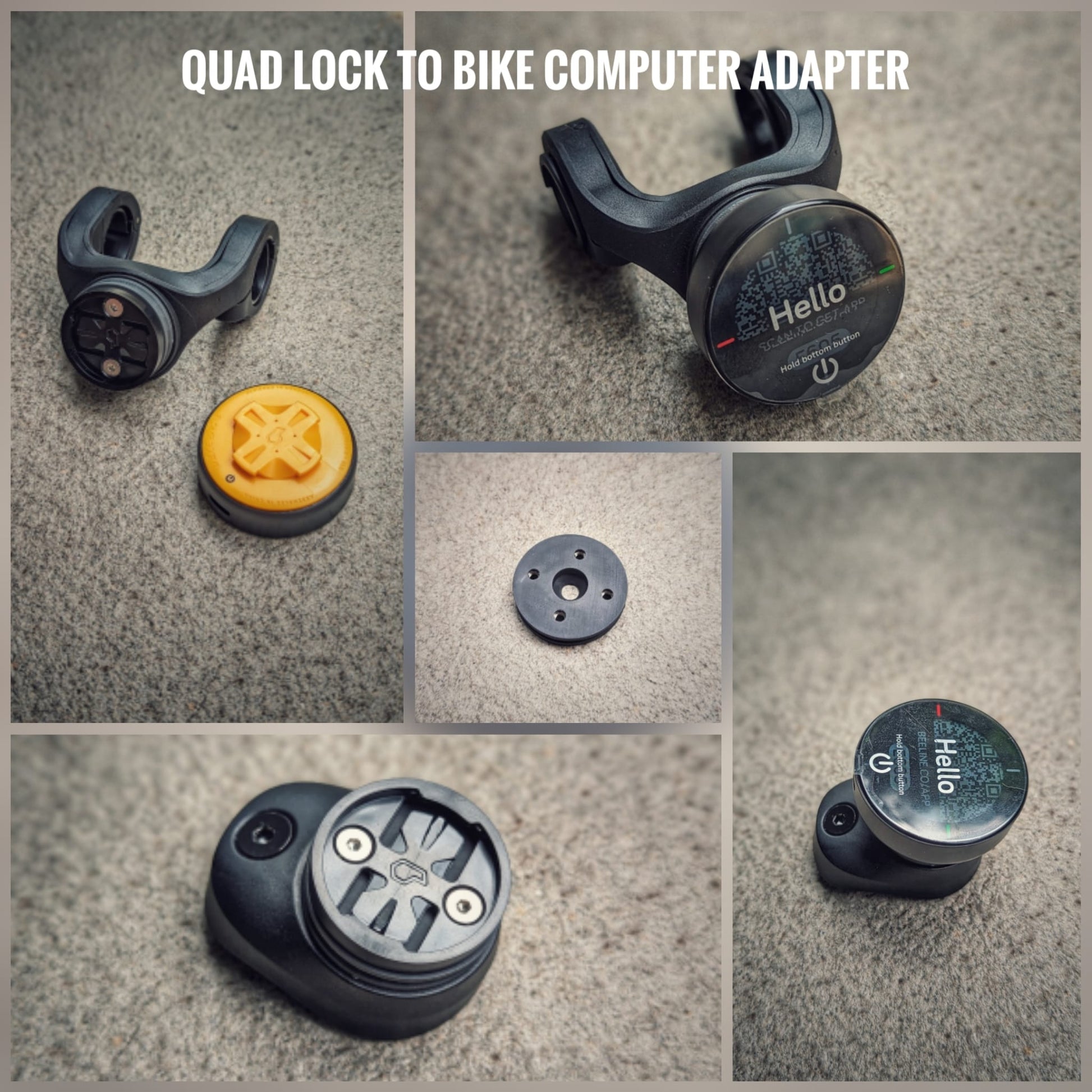 Quad Lock Adapter: Garmin, Wahoo, Bryton, XOSS