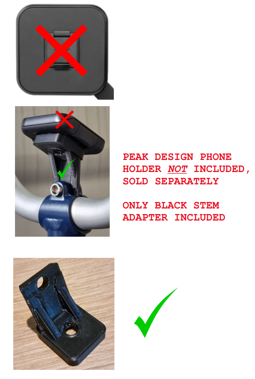 Brompton Stem adapter for Peak Design Phone Mount