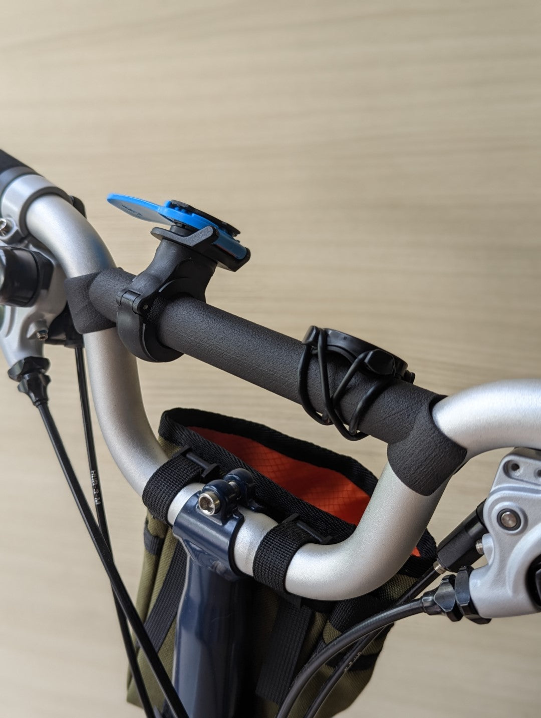 Bicycle handlebar clearance clamp